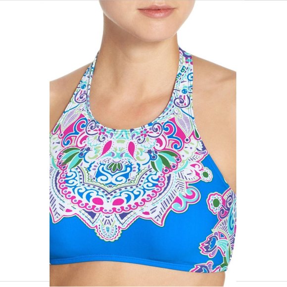 NEW 2PC La Blanca 'Lost Coast' High Neck Halter Top + Bikini Bottom [SZ 6 ] #C98 - Picture 3 of 13